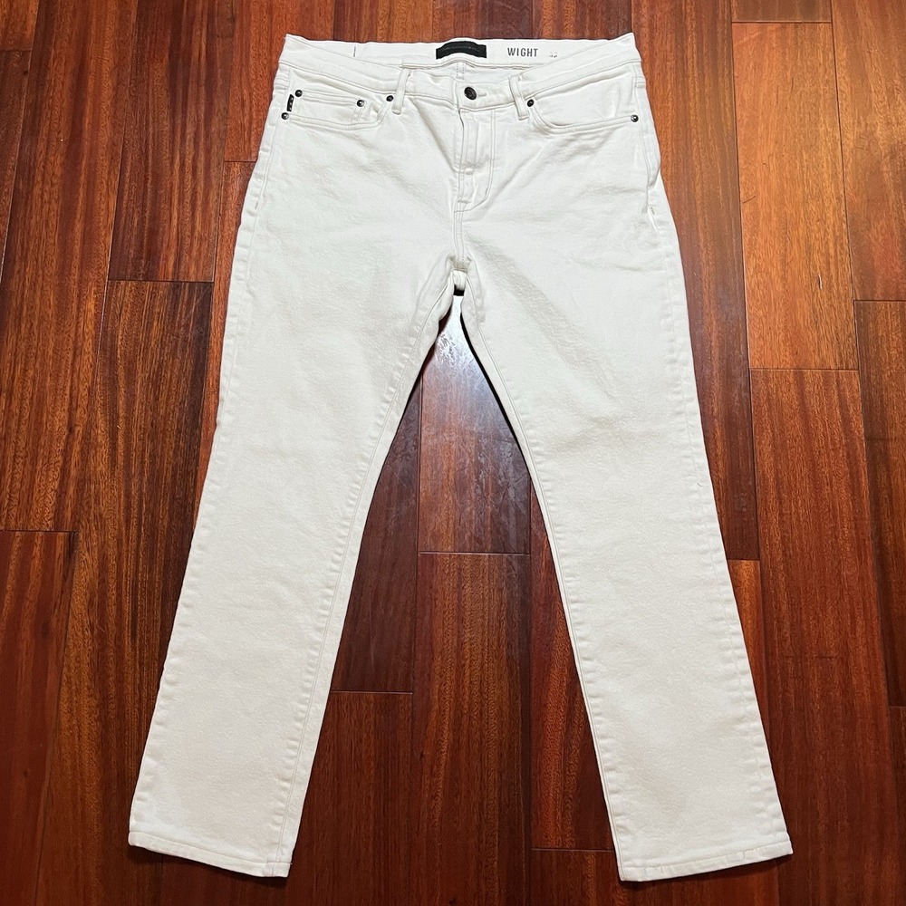 John Varvatos USA Jeans Mens 33 34x28 White Wight Stretch Streetwear EUC READ